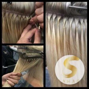 תוספות שיער קרטין, הארכת שיער,הלחמת שיער , חיבור תוספות שיער בחיבור קטן מיני קפסולה