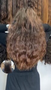 תוספות שיער תלתלים 100 גרם תוספות שיער גלי לשיער קצר ודליל